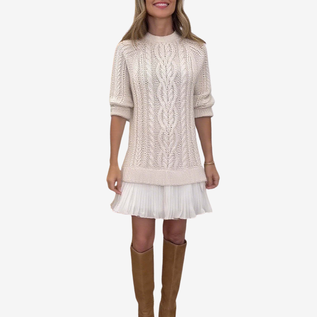 Maison Argent™ | Robe Pull en Maille