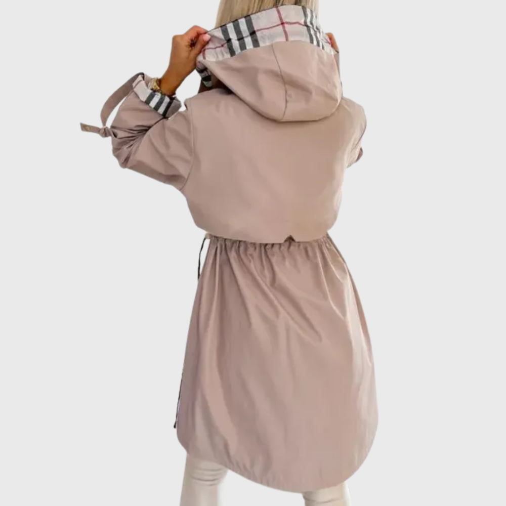 Maison Argent | Trench élégant contemporaine pour la mi-saison
