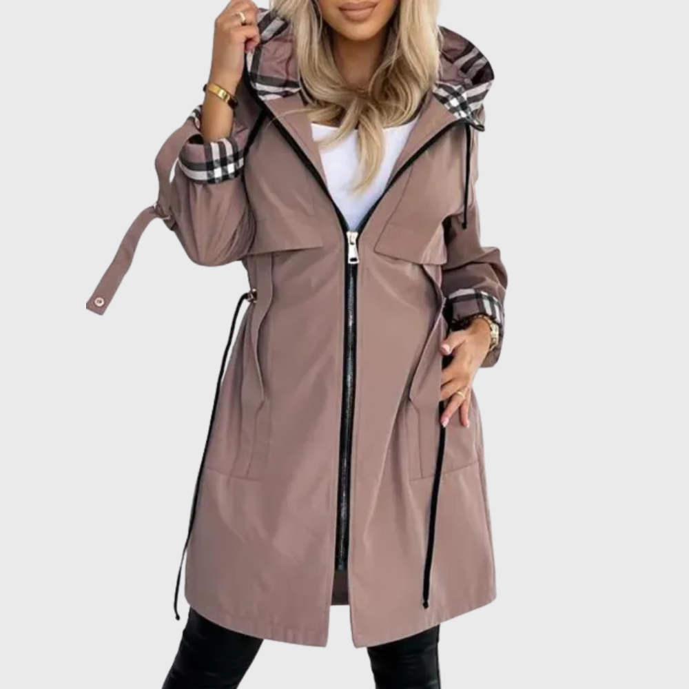 Maison Argent | Trench élégant contemporaine pour la mi-saison
