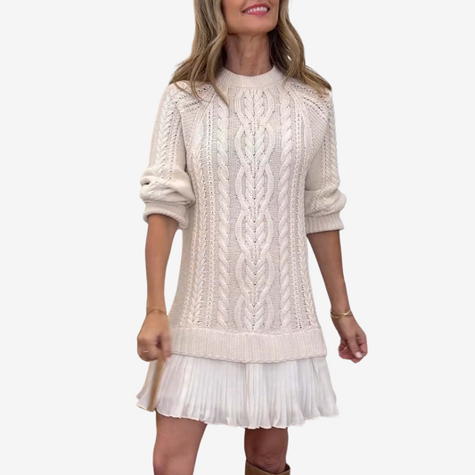 Maison Argent™ |  Robe Pull en Maille