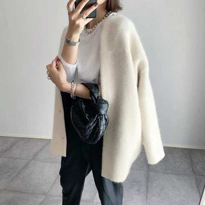 MaisonArgent™| Cardigan long en laine douce