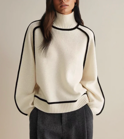 Maison Argent™ | Pull Col Roulé Essentiel