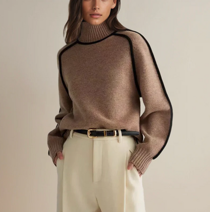 Maison Argent™ | Pull Col Roulé Essentiel