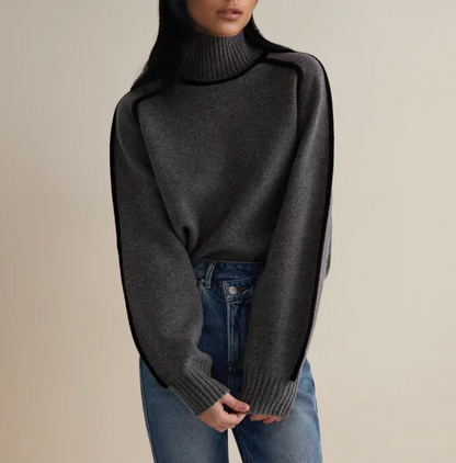 Maison Argent™ | Pull Col Roulé Essentiel